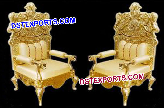 Wedding Golden Rich Chair Set