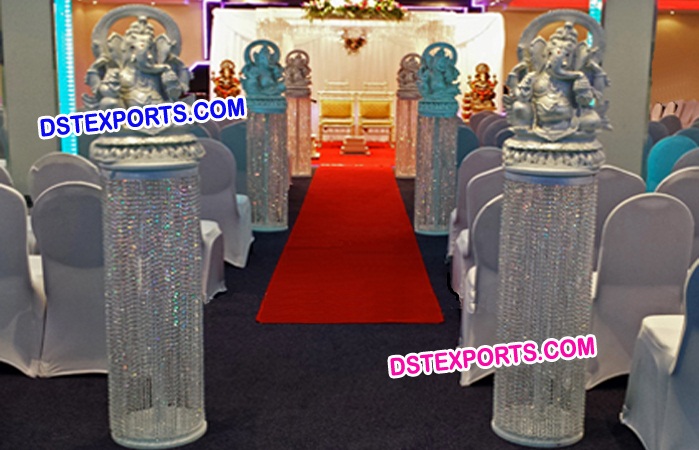 Wedding Crystal Aisleyway Pillars