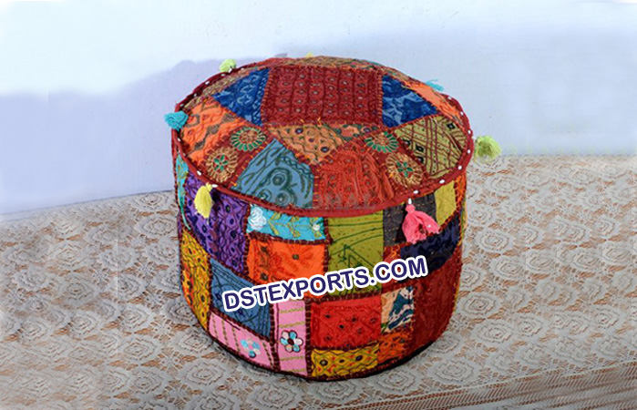 Indian Wedding Colourful Pouf
