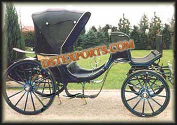 Black Two Seater Carriage For Sale