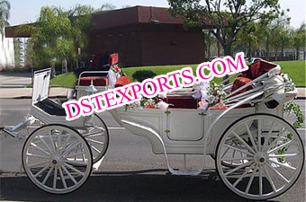 White Wedding Carriage For Sale