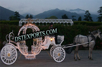 Lighted Cinderella Wedding Carriages