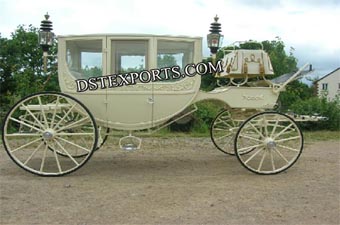 Royal Ivory Glass Carriage