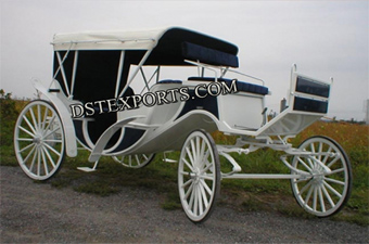 Covered Wedding Vis a Vis Carriages