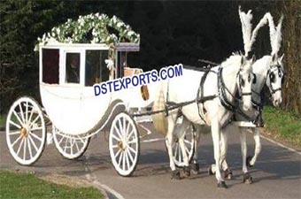 New Wedding Covered Horse Carriages For Sale