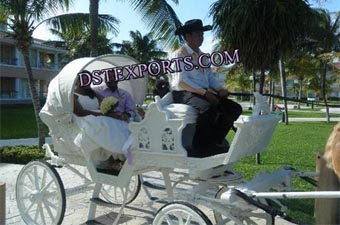 Latest White Two Seater Carriages