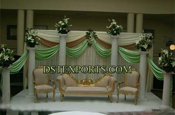 stylish Wedding Golden Sofa Set