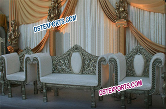 Asian Wedding New Silver Furniture Set