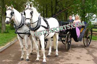 Beautiful Black Victoria Carriages