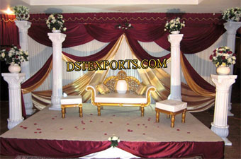Roman Wedding Reception Stage