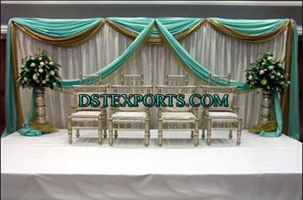 Wedding Stage With Sankheda Chairs