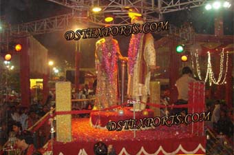 Indian Wedding Revolving Jai Mala Stage Set