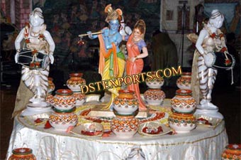 New Indian Wedding Radha Krishna Stage Set