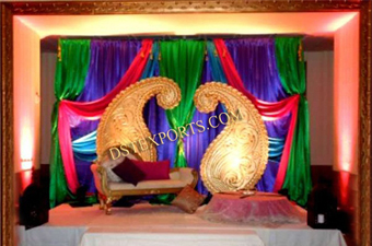 Wedding Fiber Mango Panels Stage Decoration