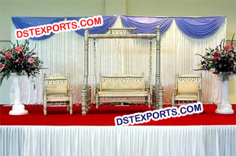 Wedding Sankheda Swing With Matching Chairs