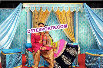 Wedding Embroidered Garba Backdrop Curtains