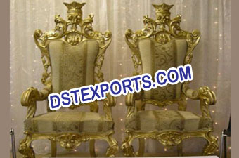 Latest Asian Wedding King Chairs Set