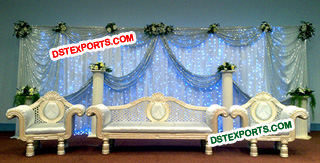 Asian Wedding Pearl Blue Furniture Set