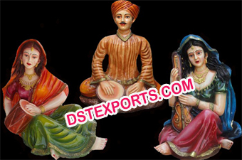 Rajasthani Wedding Fiber Statue Set