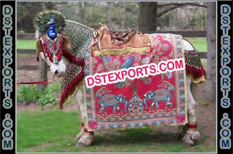 Gujrati Wedding Horse Costume Decoration