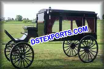 Royal Funeral Black Horse Carriage