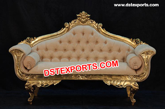New Wedding Golden Brass Metal Sofa Furniture