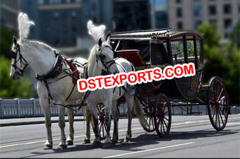 King Double Horse Drawn Carriage