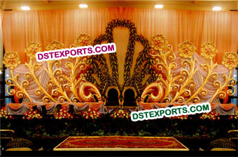 Latest Wedding Stage Flowered Backdrops