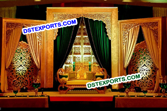Indian Wedding Hand Carved Backdrop Panels Stage