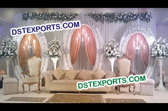 Wedding Stage with Oval Backdrop panels