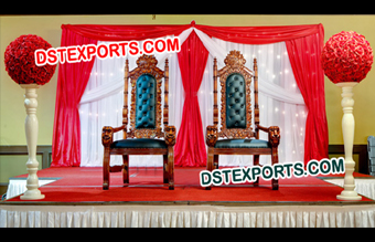 Indian Wedding Maharaja Chair Set