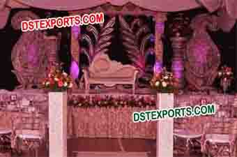 Wedding Stage With Paisley Decors
