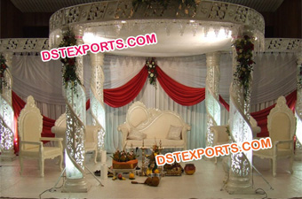 Hindu Wedding Crystal Mandap Set
