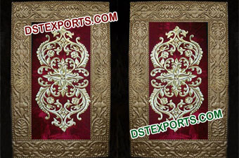 Indian Wedding Golden Embroidered Panels