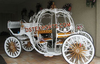 Golden Wedding Cindrella Horse carriages
