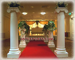 Wedding Roman Pillars