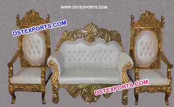 Royal Wedding Ancient Gold Furniture Chaise S