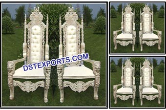 Wedding Bride & Groom Designer Wooden Chairs
