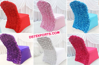 New Design Elegant Rose Flower Chair Covers