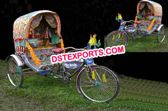 Punjabi Wedding Decorated Rickshaw