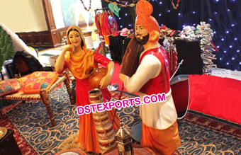 Traditional Punjabi Village Theme Statue Decors