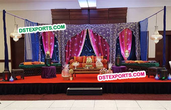 Wedding New Design Temple Embroidered Backdrop