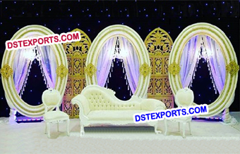 Asian Wedding Oval Frames Decoration
