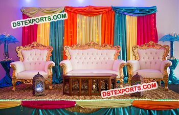 Simple Muslim Walima Stage Sofa Sets