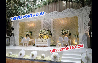 Grand Wedding Stage Backdrop Design