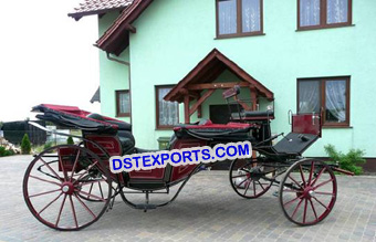 Traditional Black Victoria Horse Buggy