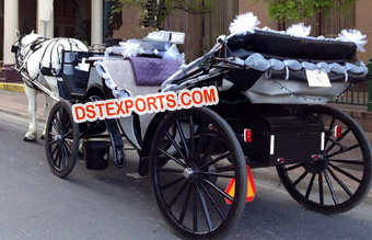 Black Victoria Horse Buggy Carriage