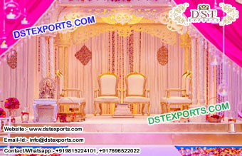 Royal Indian Wedding Mandap Chairs Set