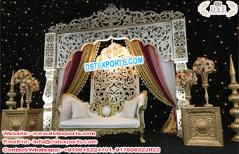Bollywood Stage Engagement Function Decor