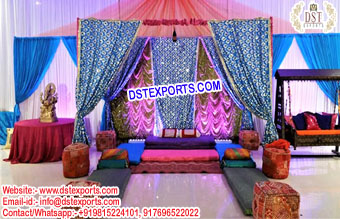 Arabian Wedding Zari Work Backdrops Curtains